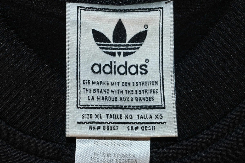 90s Adidas Trefoil Three Stripe Snap Jersey t-shirt Extra product image 5