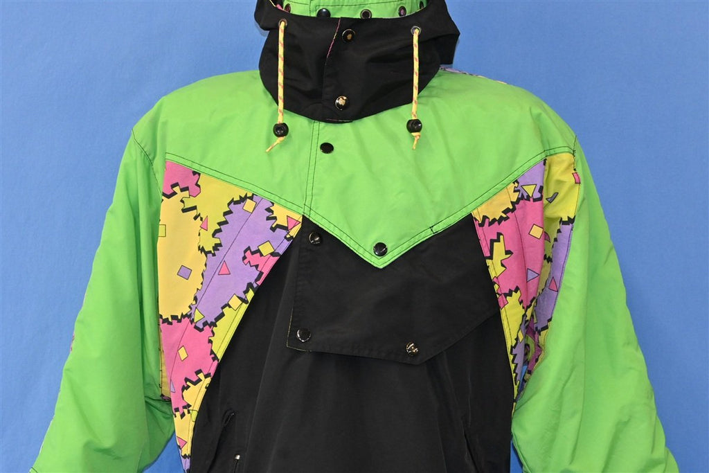 90s Rodeo Black Green Pullover Half Zip Ski Jacket Medium product image 3