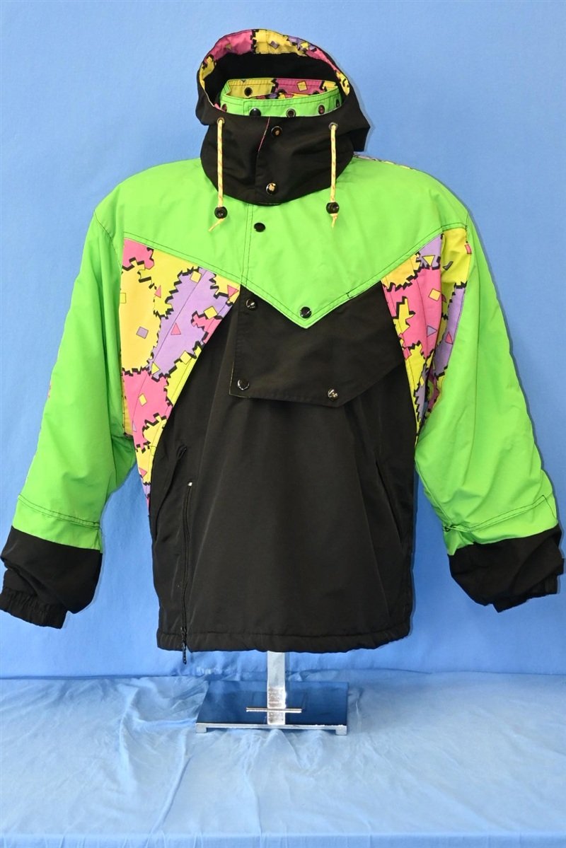 90s Rodeo Black Green Pullover Half Zip Ski Jacket Medium product image 4
