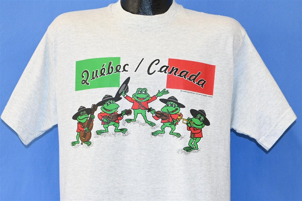 90s Quebec Canada Mountie Frogs Funny Gray t-shirt Large product image 1