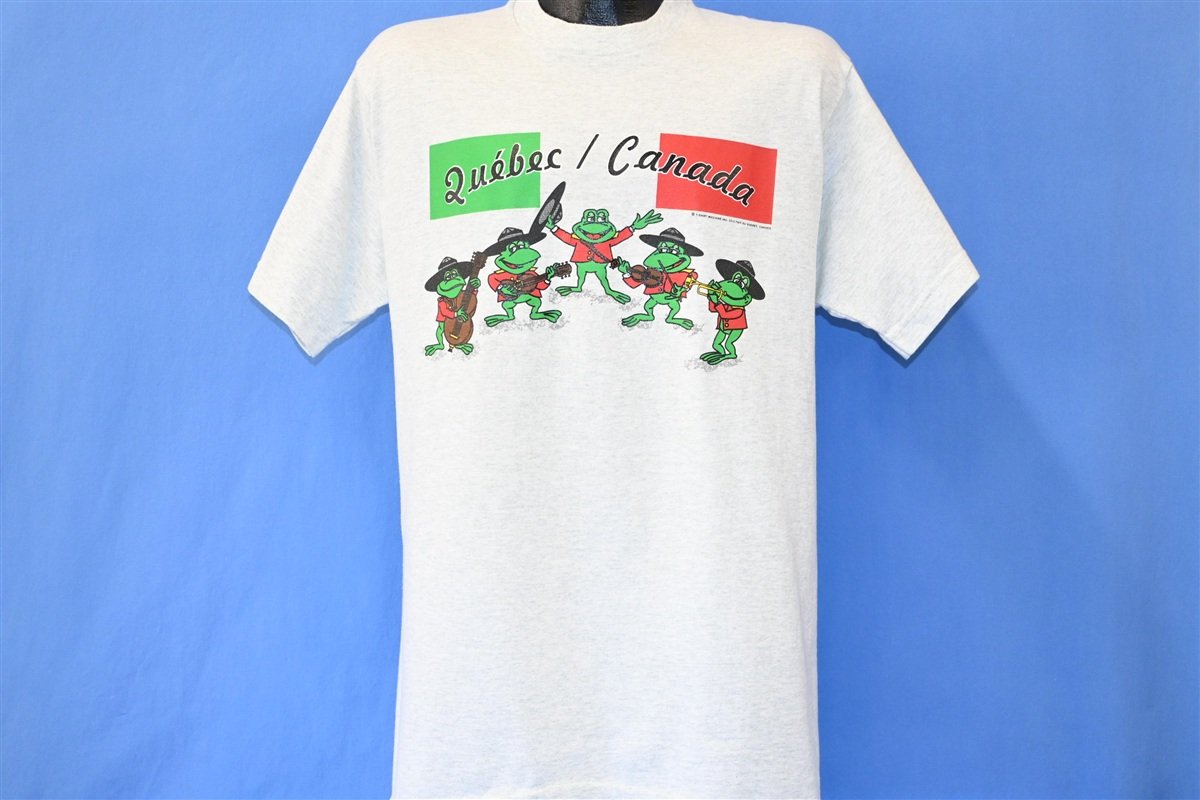 90s Quebec Canada Mountie Frogs Funny Gray t-shirt Large product image 2