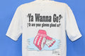 90s Hockeyman By CCM Ya Wanna Go? Distressed t-shirt Large product image 1