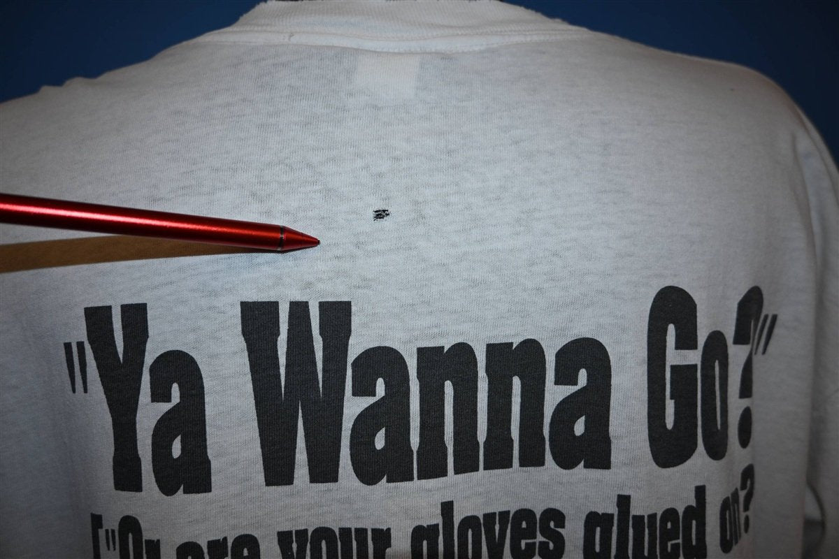 90s Hockeyman By CCM Ya Wanna Go? Distressed t-shirt Large product image 4