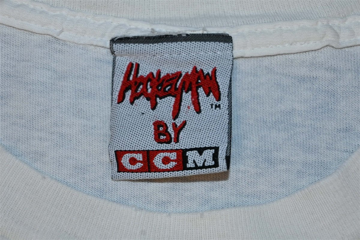 90s Hockeyman By CCM Ya Wanna Go? Distressed t-shirt Large product image 7