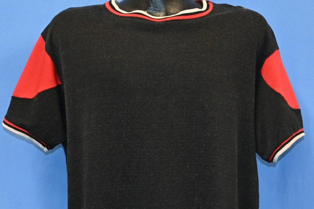 60s Mason Black Red Blank Sports Jersey t-shirt Large product image 1