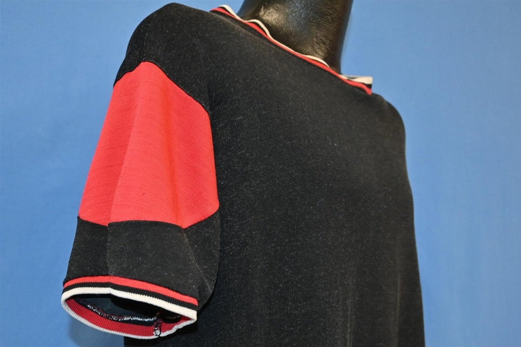 60s Mason Black Red Blank Sports Jersey t-shirt Large product image 3