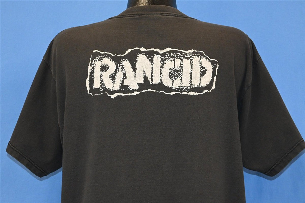 90s Rancid Give 'Em the Boot Punk Band Black t-shirt Extra product image 3