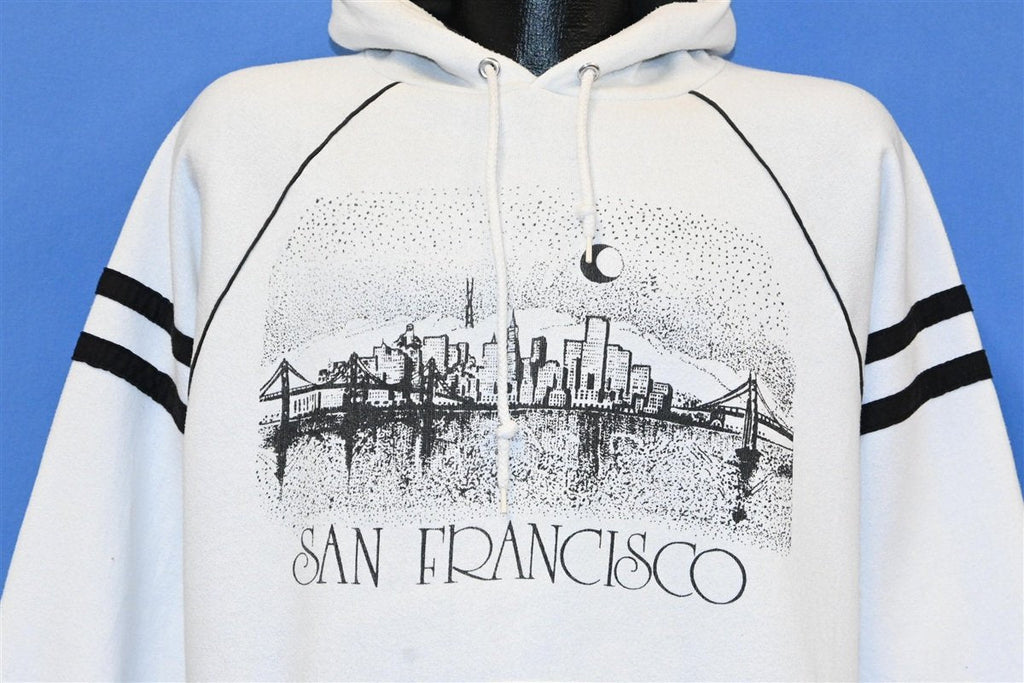 90s San Francisco Cityscape Drawstring Hoodie Sweatshirt product image 1