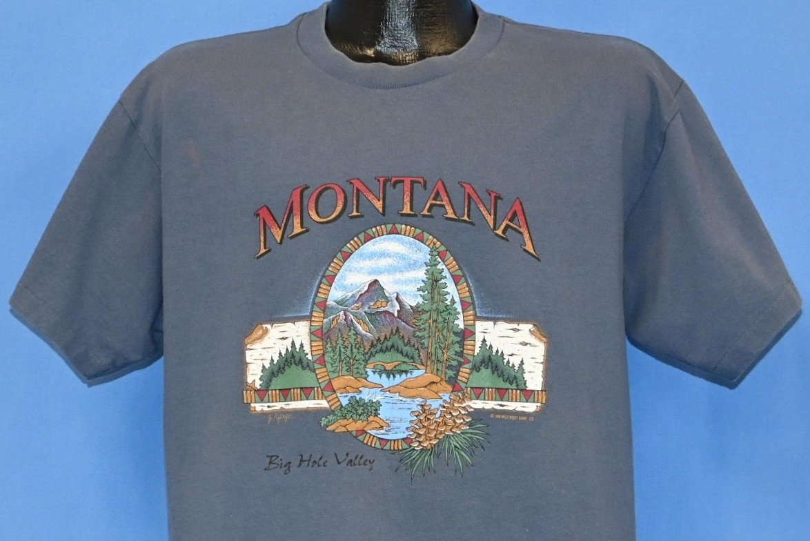 90s Montana Big Hole Valley River Mountains t-shirt Large product image 1