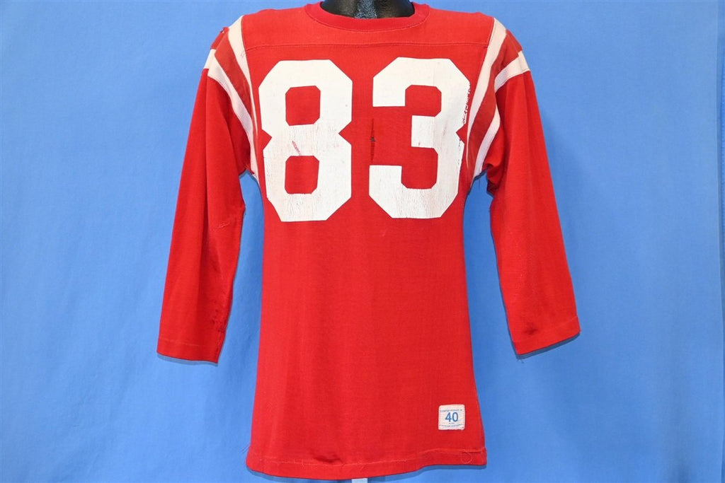 50s Champion Red White #83 Football Jersey t-shirt Medium product image 2