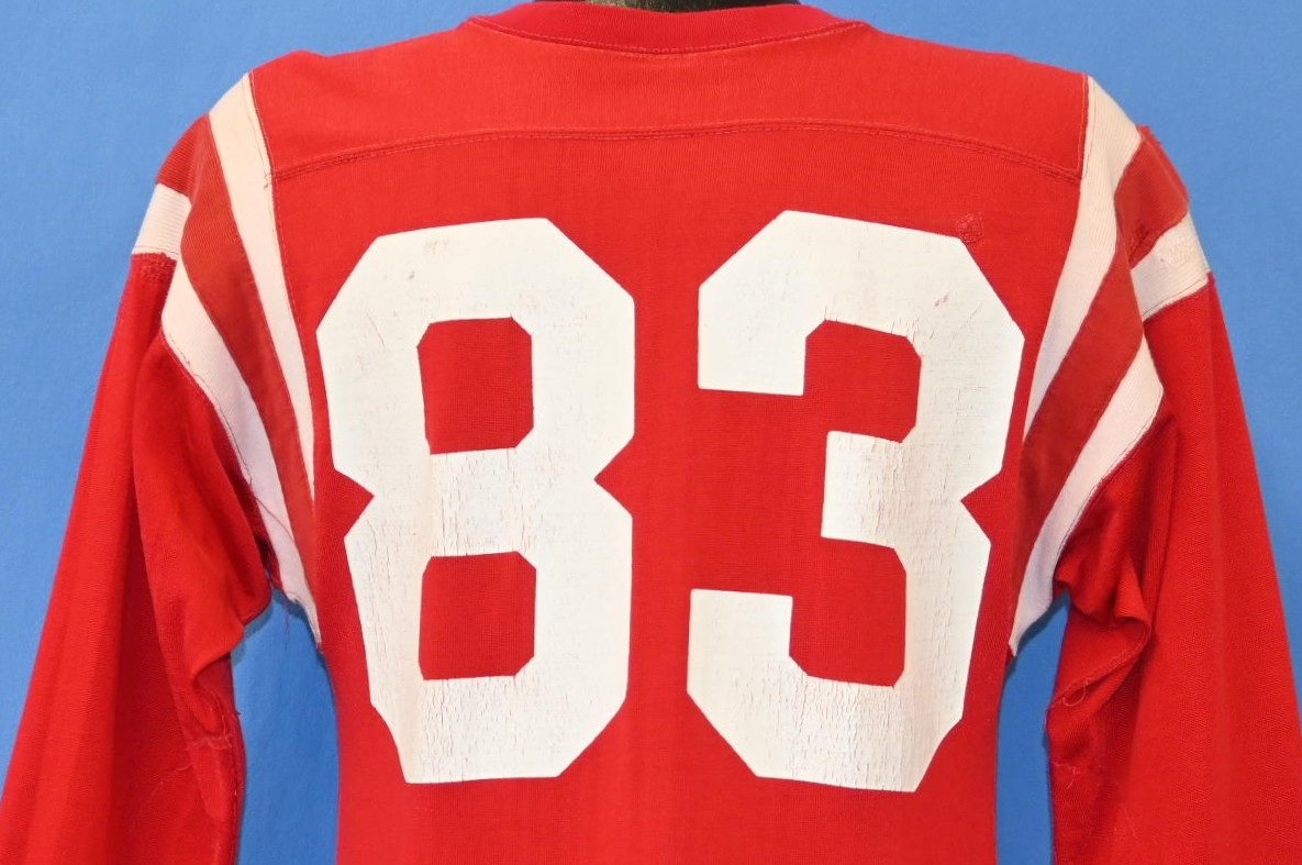 50s Champion Red White #83 Football Jersey t-shirt Medium product image 3