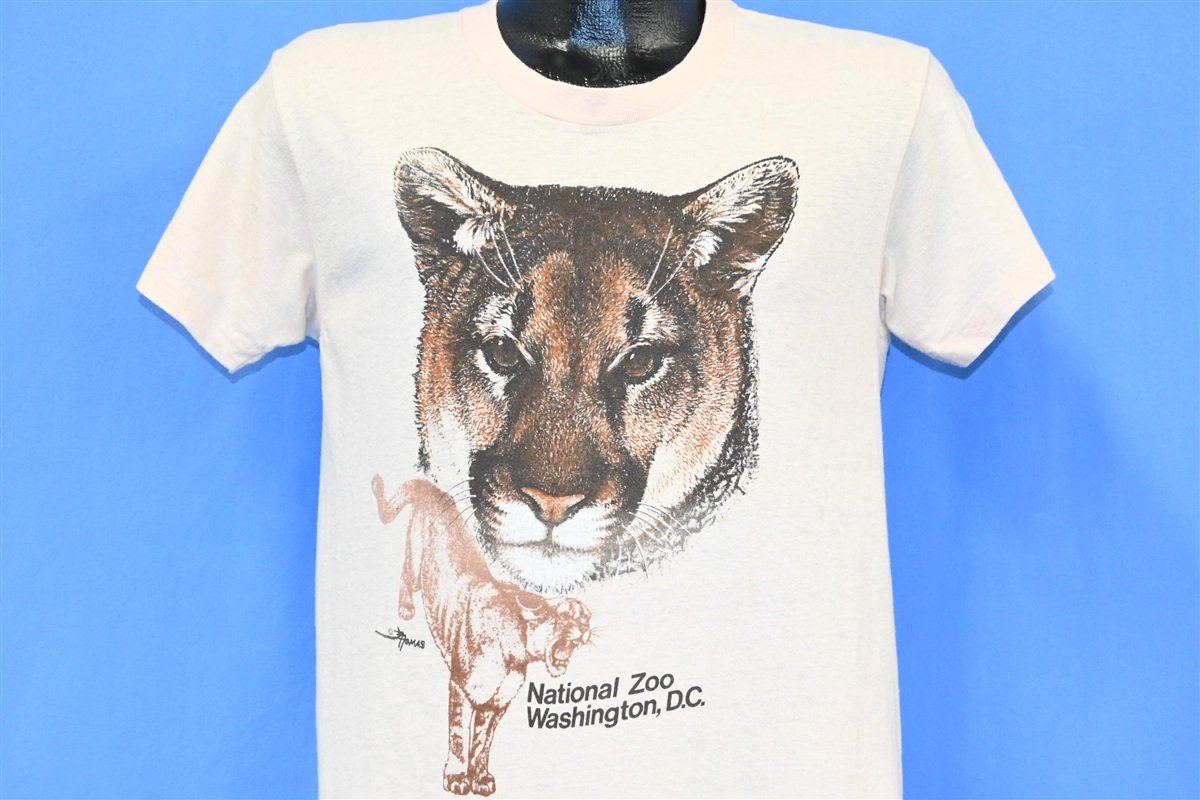 70s National Zoo Washington DC Mountain Lion t-shirt Medium product image 1