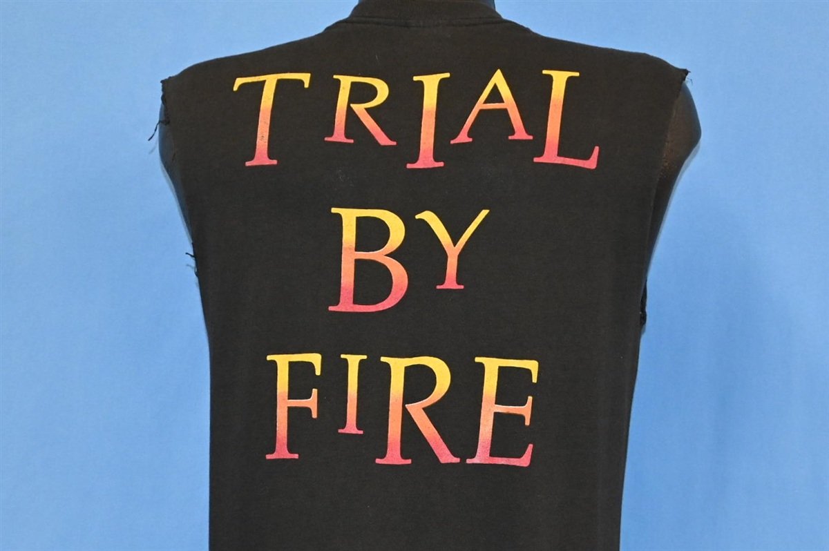 80s Testament Trial By Fire Tour 1989 Muscle t-shirt Medium product image 3