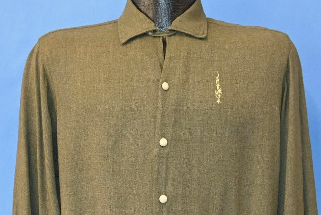 40s Enro Gabardine Green Gray Shirt Jacket Medium product image 1