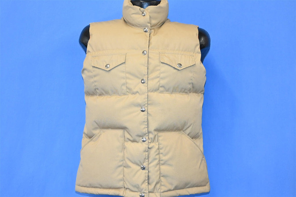 80s The North Face Beige Snap Up Puffy Ski Vest Medium product image 2