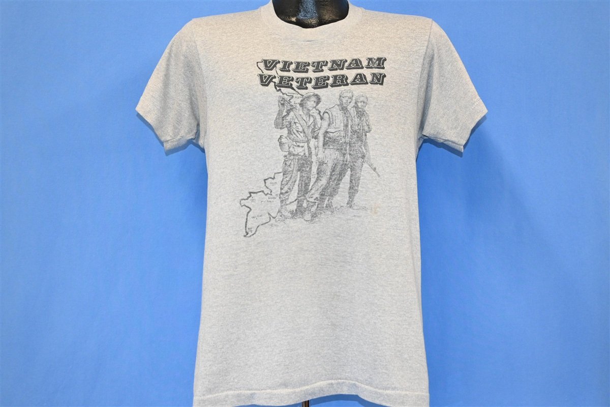80s Vietnam Veterans Heathered Gray US Military t-shirt product image 2