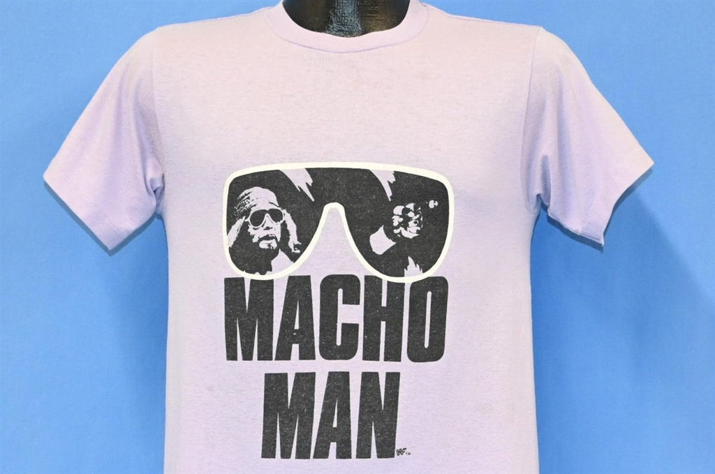 80s Macho Man Randy Savage WWF Wrestling Purple t-shirt product image 1
