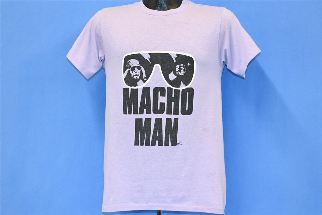 80s Macho Man Randy Savage WWF Wrestling Purple t-shirt product image 2