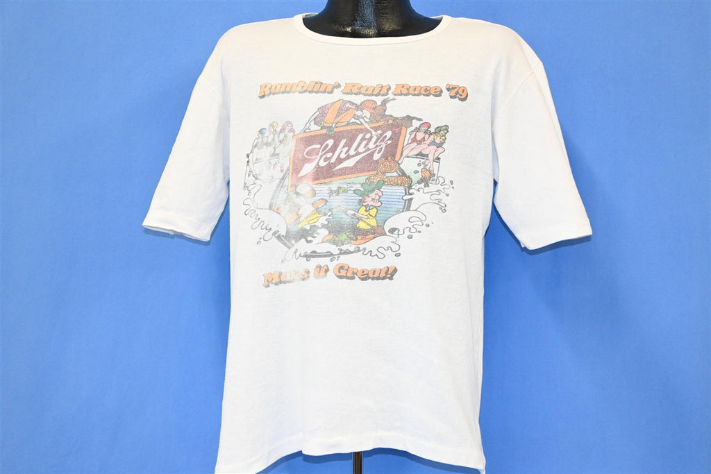 70s Ramblin Raft Race Schlitz Beer 1979 Rib Knit t-shirt product image 2