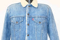 80s Levi's Red Tab Sherpa Lined Denim Trucker Jacket Medium product image 1