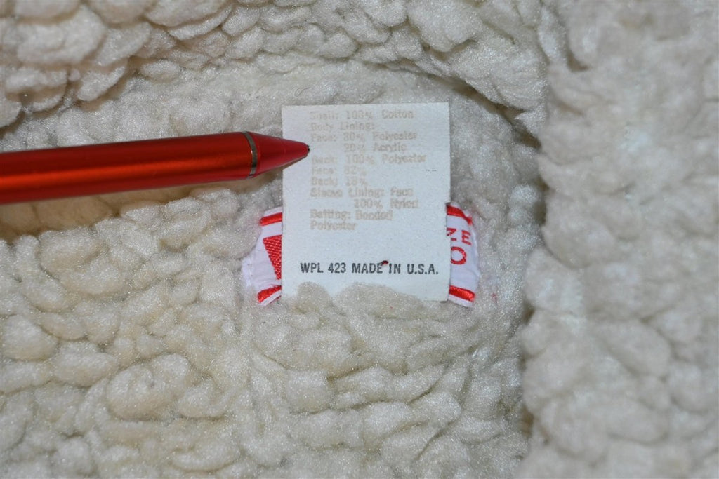 80s Levi's Red Tab Sherpa Lined Denim Trucker Jacket Medium product image 8