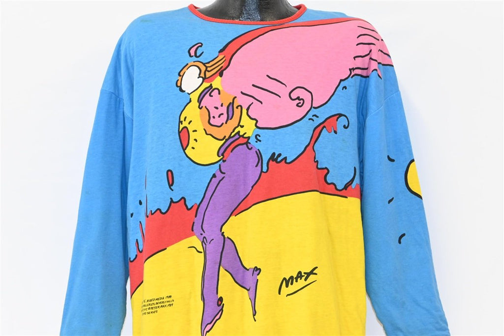 80s Peter Max All Over Print Reversible Art Sweatshirt Large product image 1