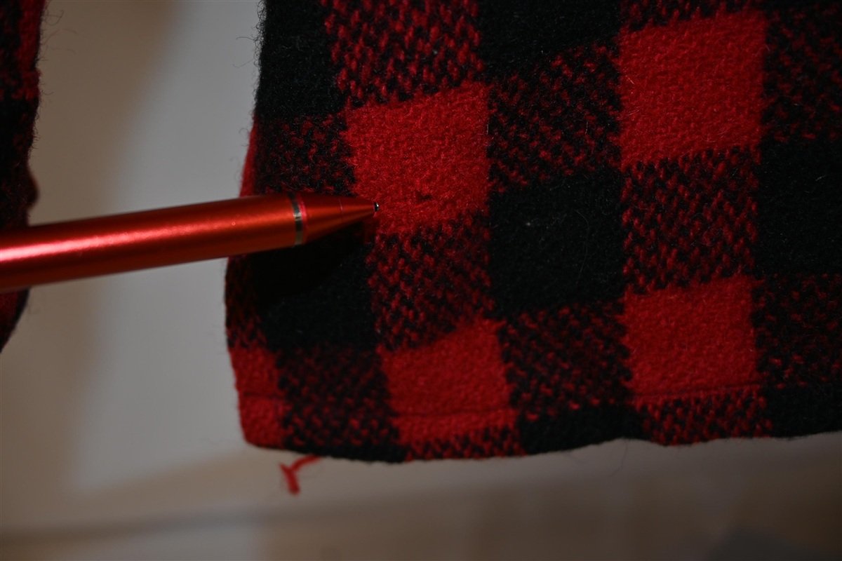 70s Johnson Woolen Mills Red Wool Zipper Shirt Jacket Large product image 5