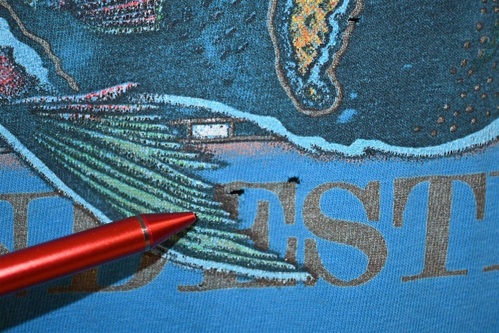 90s Sandestin Florida Fish World Map Vacation t-shirt Large product image 3