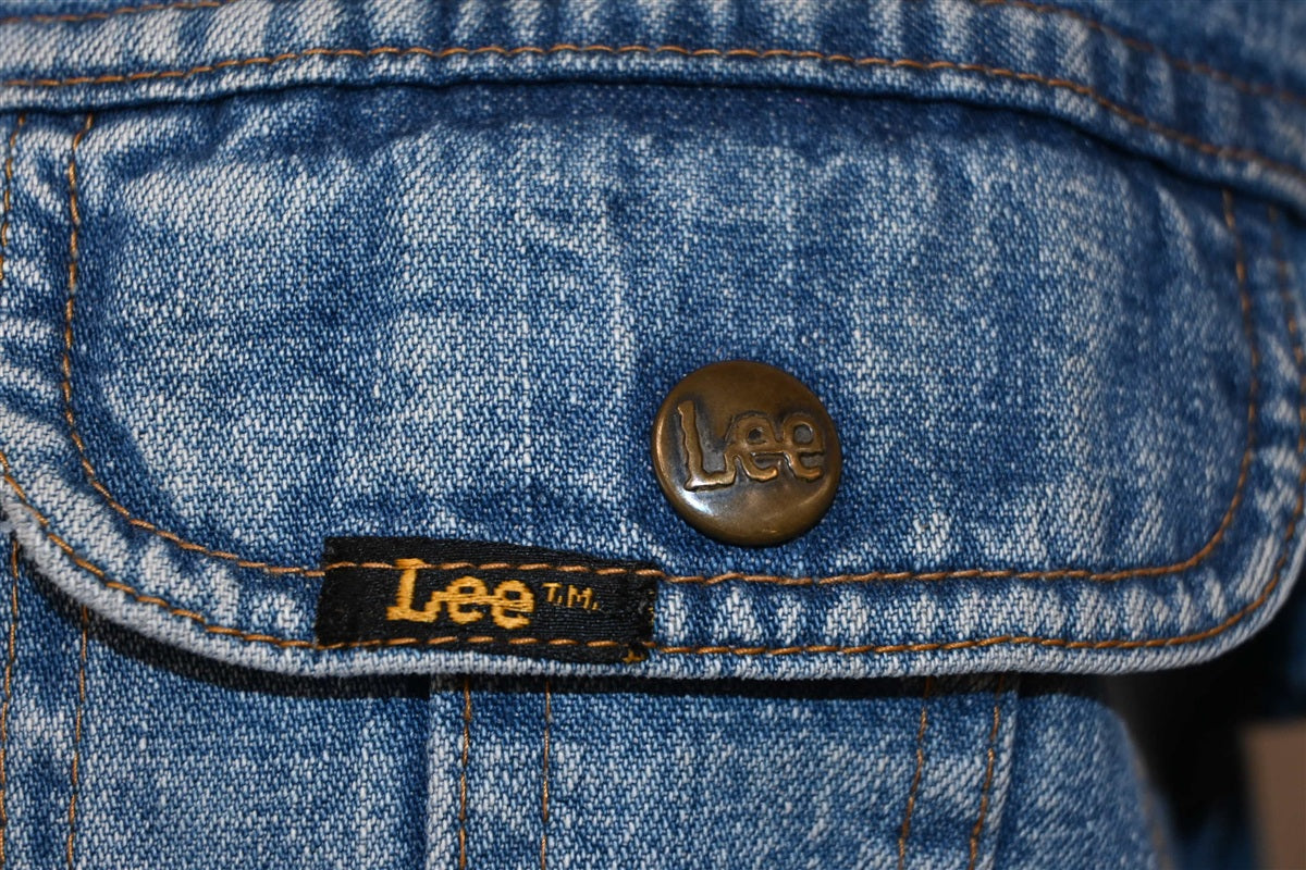 70s Lee Cinched Waist Snap Up Denim Jacket Women's Medium product image 4