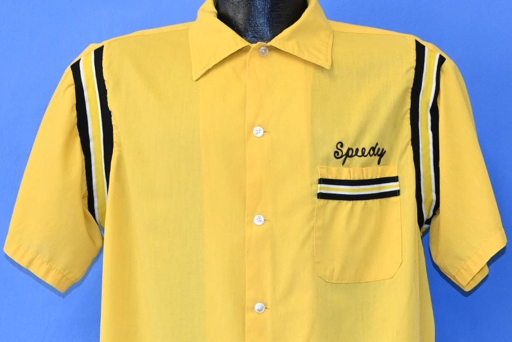 70s K&S Rental Speedy Yellow Bowling Shirt Extra Large product image 1