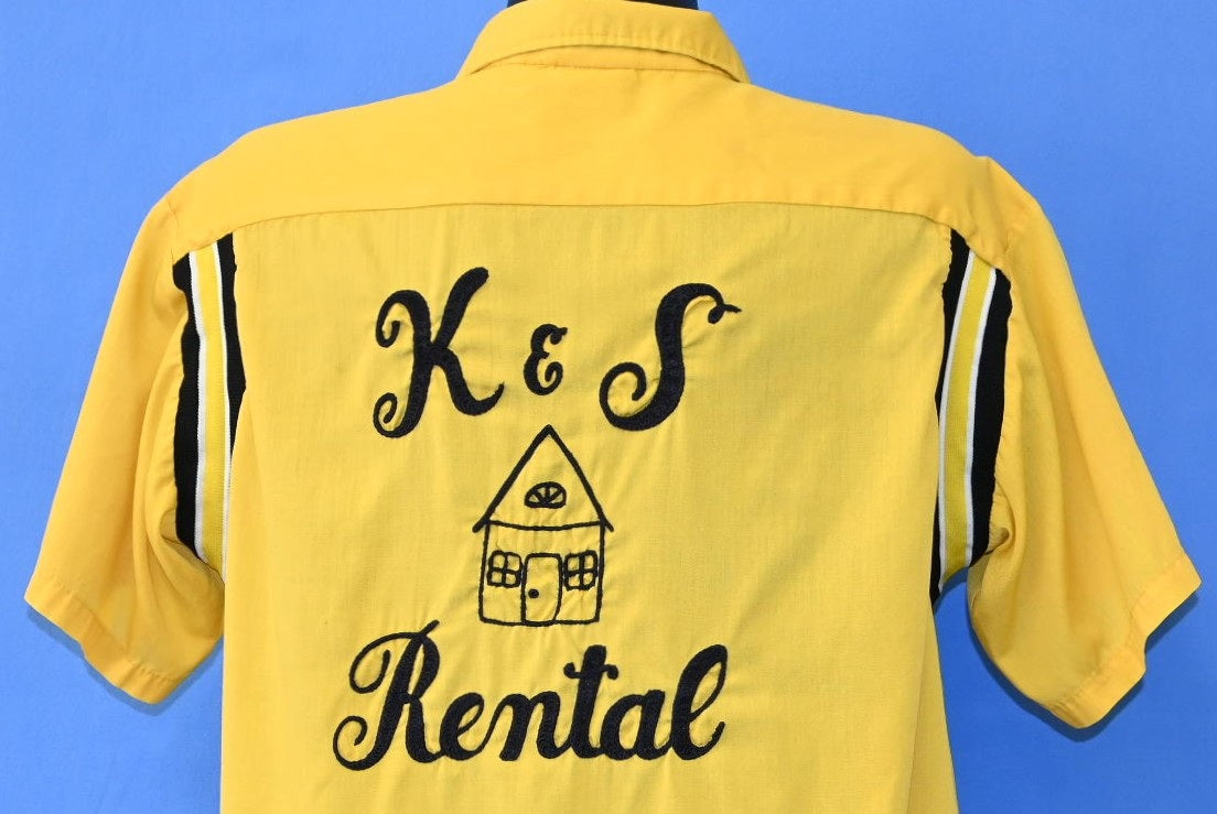 70s K&S Rental Speedy Yellow Bowling Shirt Extra Large product image 3