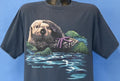 90s Vancouver Aquarium Canada Sea Otter Blue t-shirt Large product image 1