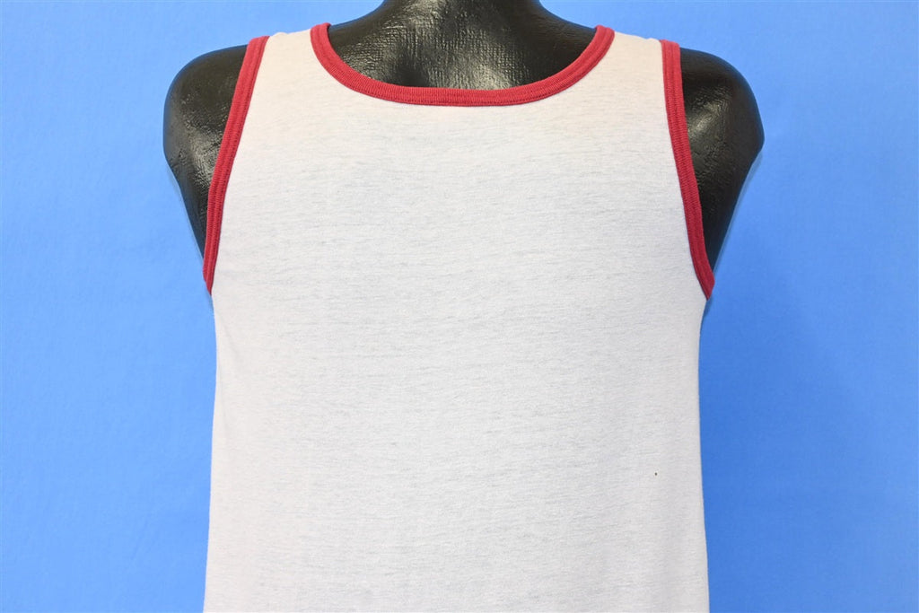 80s Rainbow Couple on a Beach Ringer Tank Top t-shirt Small product image 4