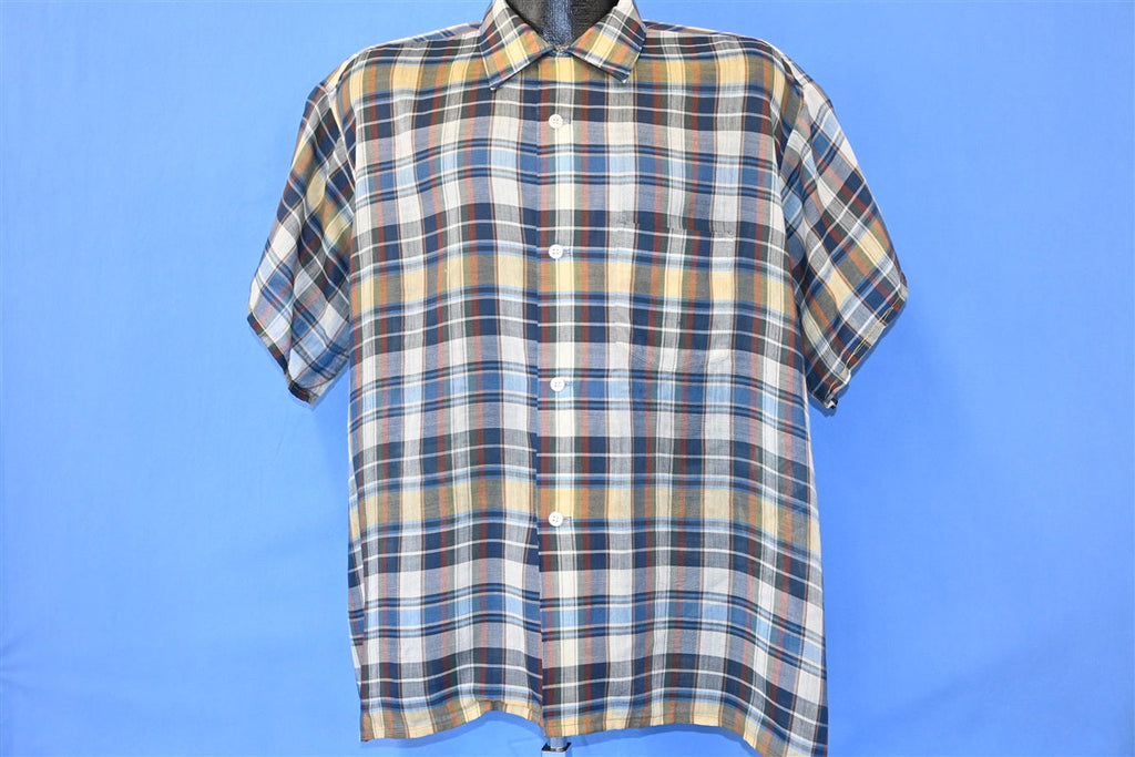 60s Van Heusen Plaid Loop Collar Button Down Shirt Extra product image 2