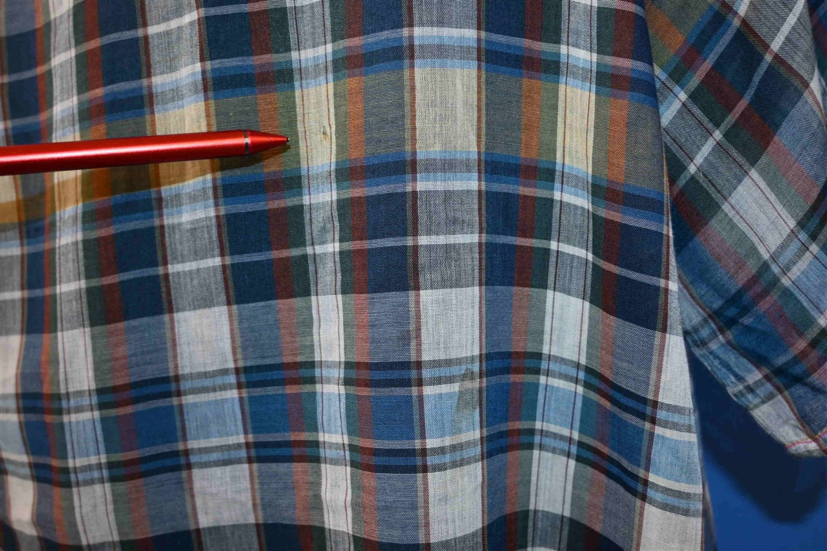 60s Van Heusen Plaid Loop Collar Button Down Shirt Extra product image 4