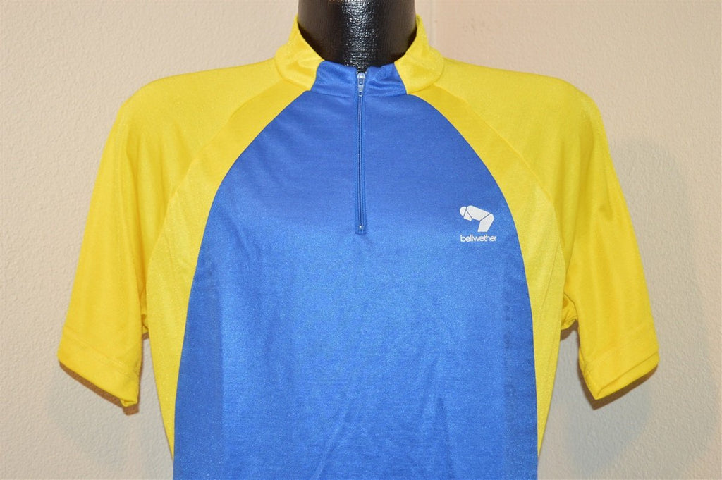 80s Bellwether Blue Yellow Cycling Jersey t-shirt Large product image 1