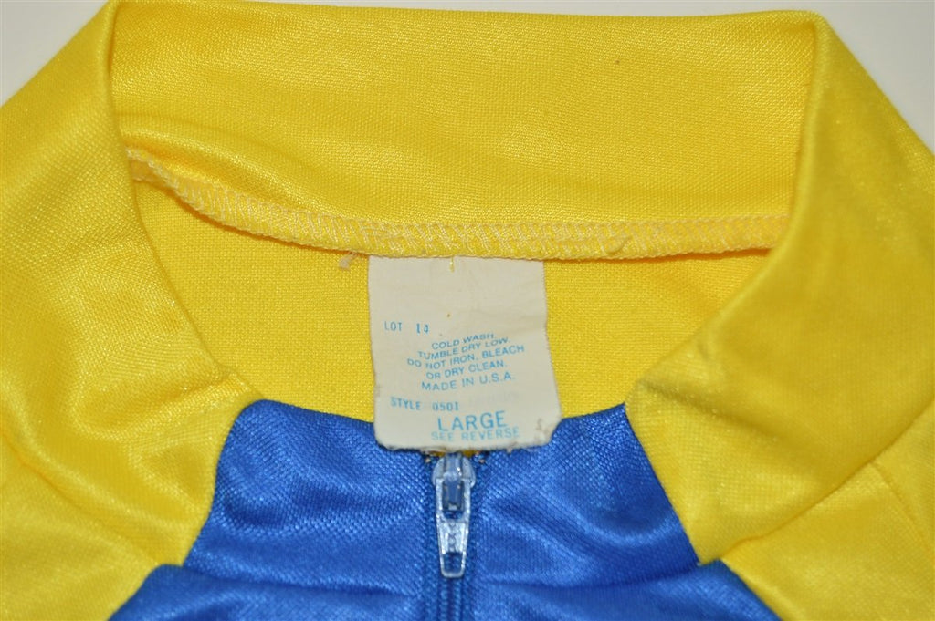 80s Bellwether Blue Yellow Cycling Jersey t-shirt Large product image 4